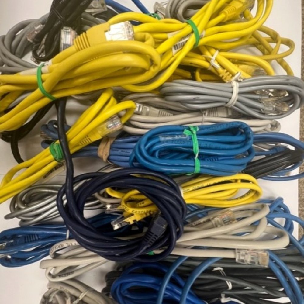 ethernet cables lot of 33 cables in total